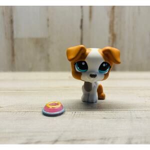 Littlest Pet Shop LPS Vintage Jack Russell Puppy Dog EUC